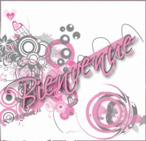 Gif animé bienvenue bulles